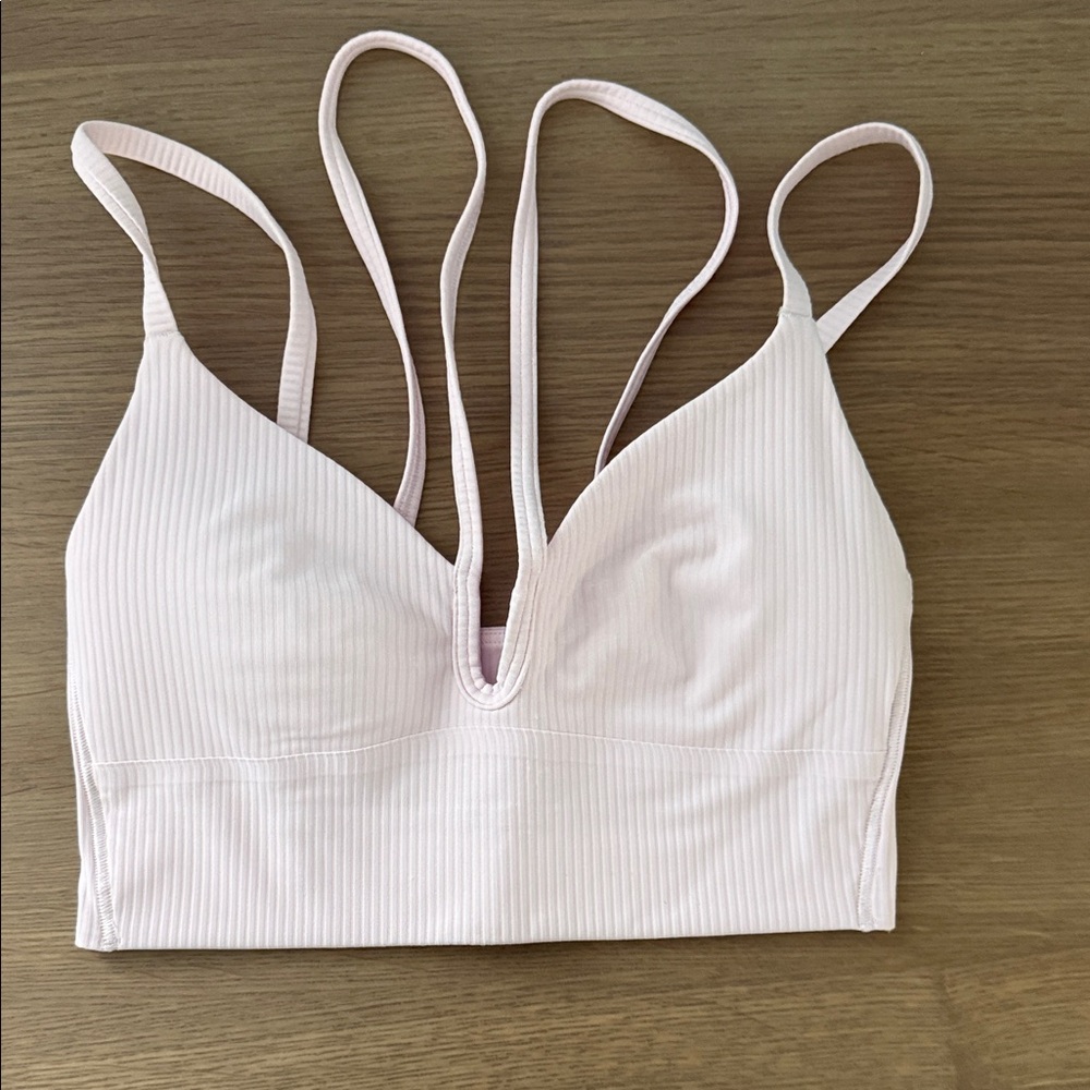 Lululemon Athletica Light Pink Strappy Bra